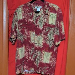 Tropical Red Hawaiian Shirt